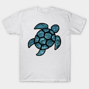vsco turtle water background T-Shirt